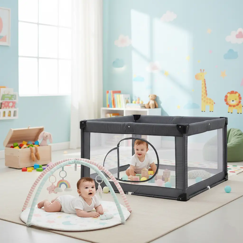 Baby Play Gym and Large Playpen Set by DirectDeals