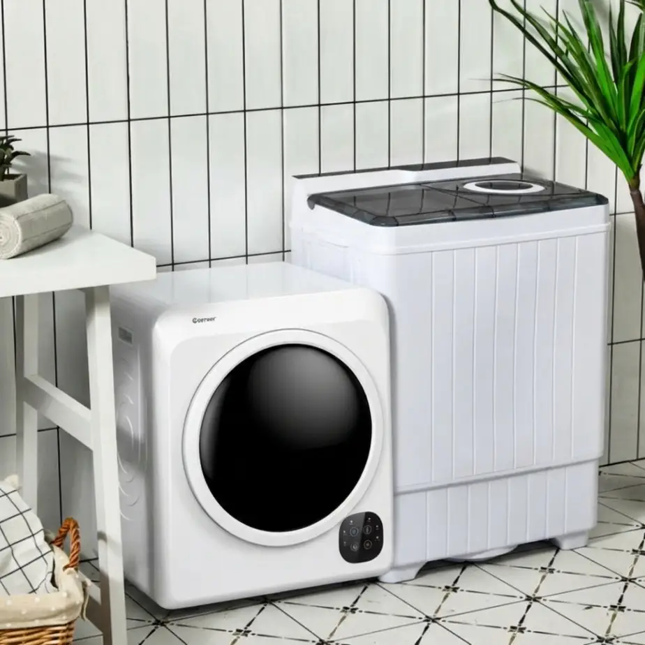 Compact Washer and Dryer Laundry Combo for Fast Household Laundry by DirectDeals