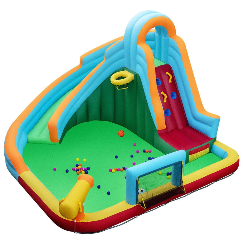 Inflatable Water Slide Park 6-in-1 Giant Bounce House without Blower costway5 by DirectDeals