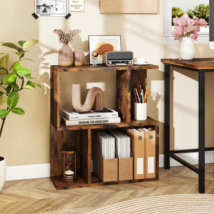 3-Piece Space-Saving Living Room with Teddy Sofa Display Bookshelf & Foldable Murphy Bed by DirectDeals