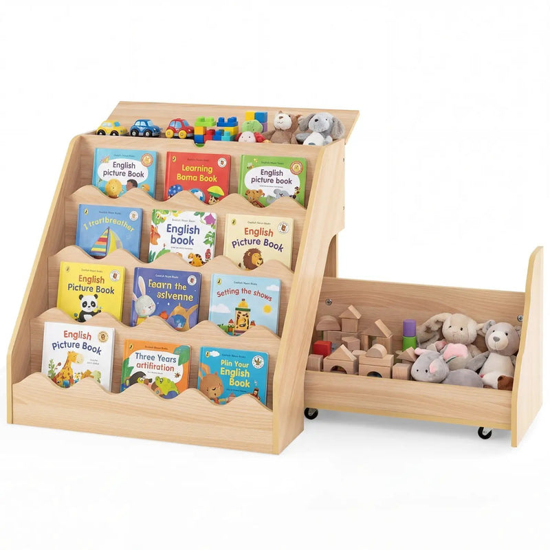 2-In-1 Kids Bookshelf & Toy Storage Organizer by DirectDeals