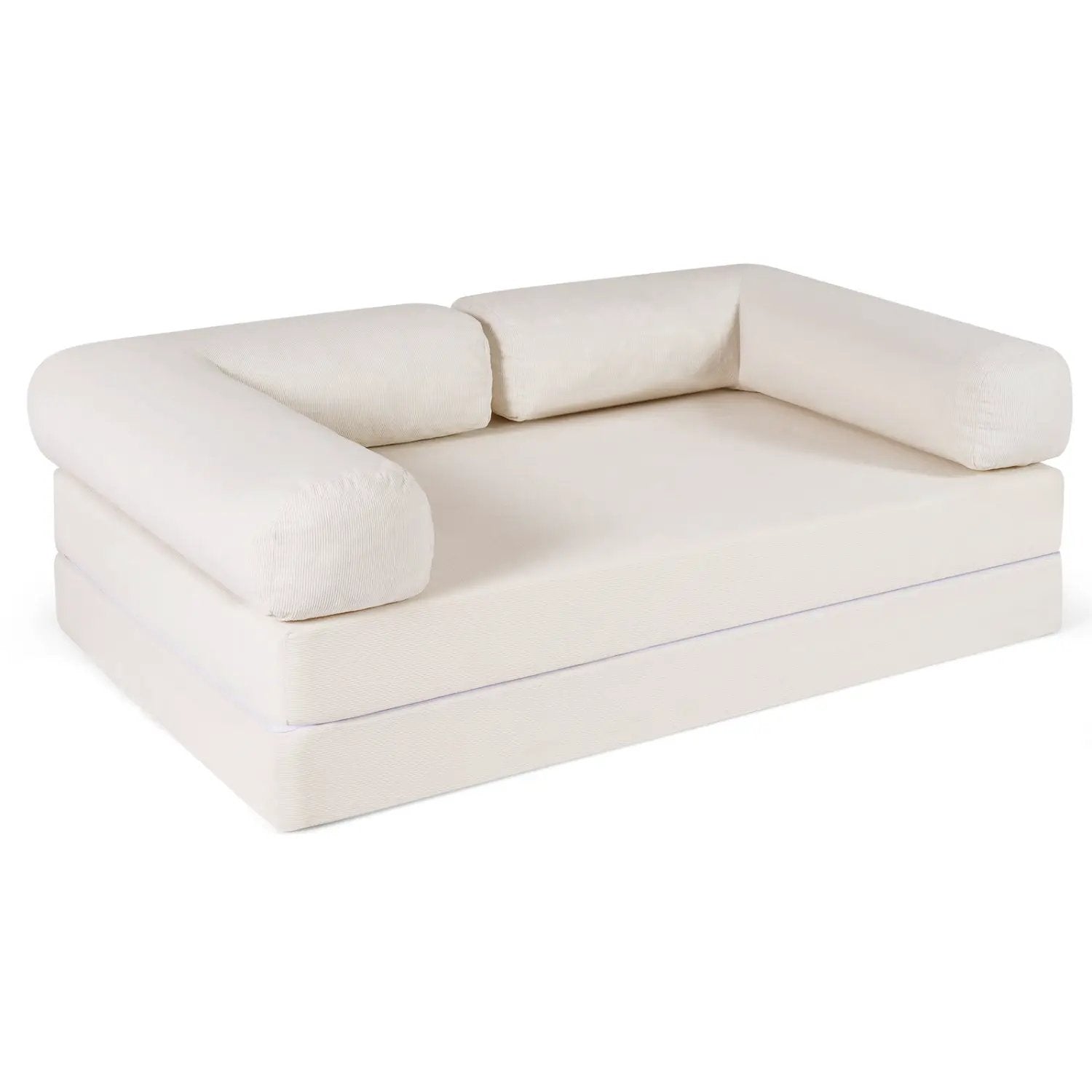4-in-1 Convertible Folding Sofa Bed with Comfy Corduroy Cover by DirectDeals