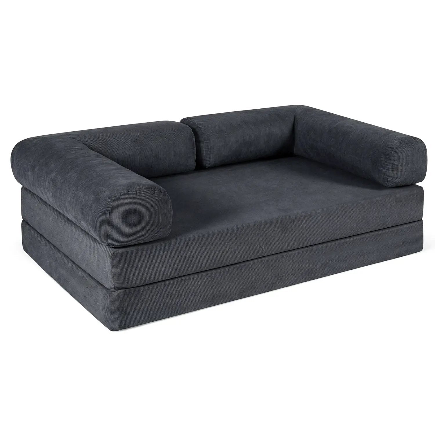4-in-1 Convertible Folding Sofa Bed with Comfy Corduroy Cover by DirectDeals