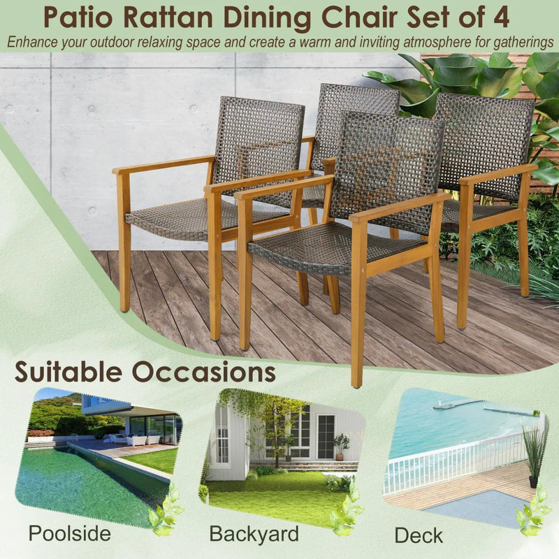 9-Piece Expandable Patio Dining Set for Deck and Garden by DirectDeals