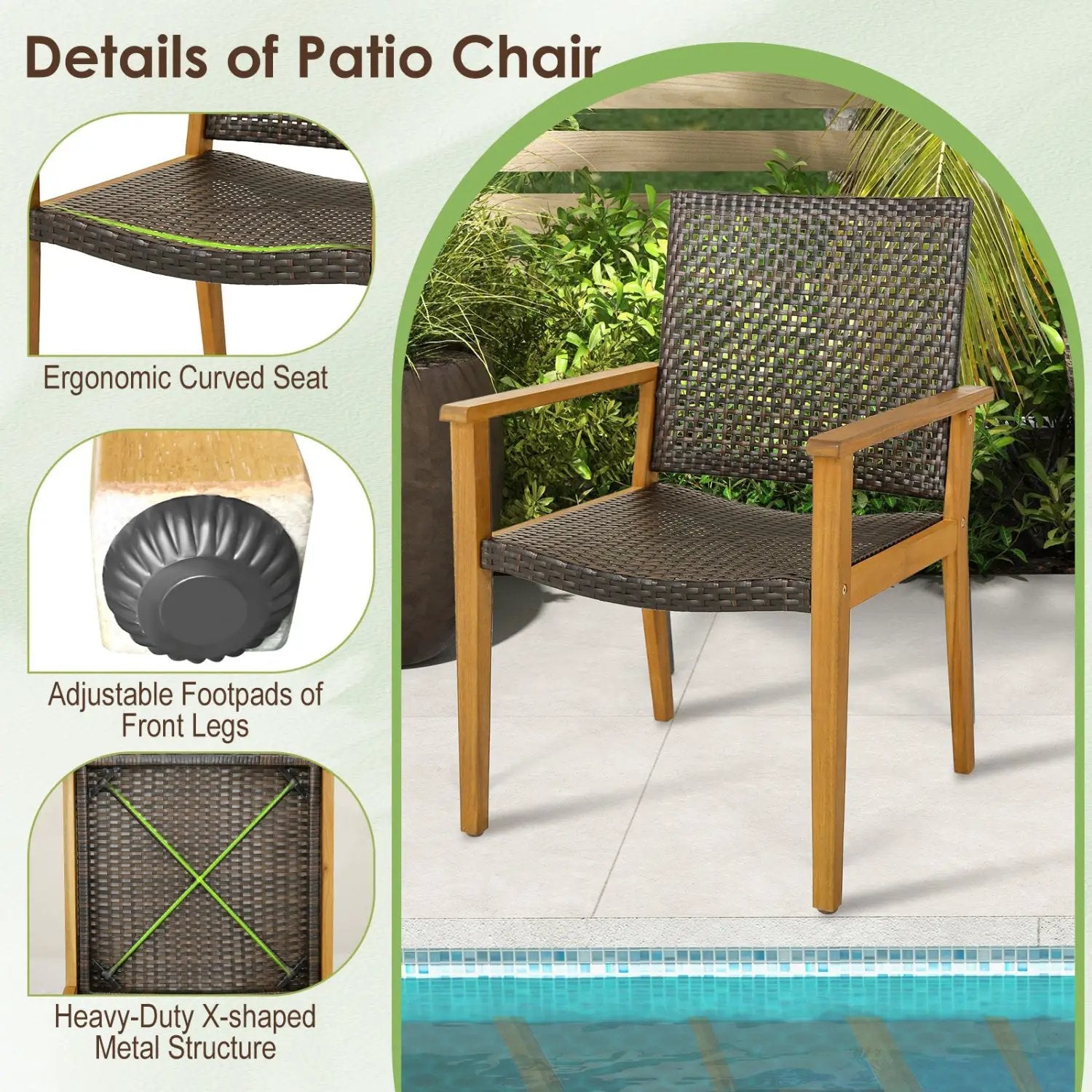 9-Piece Expandable Patio Dining Set for Deck and Garden by DirectDeals