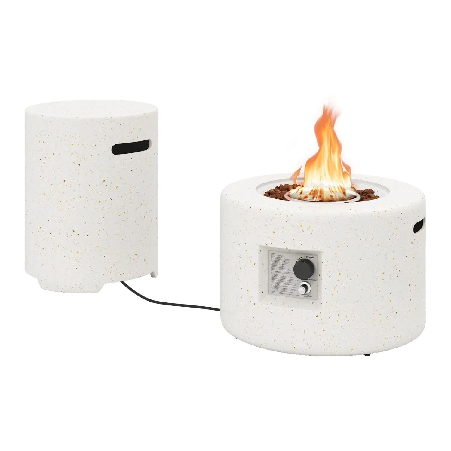 40 000 BTU Fire Pit Table Set with Hideaway Tank Holder by DirectDeals
