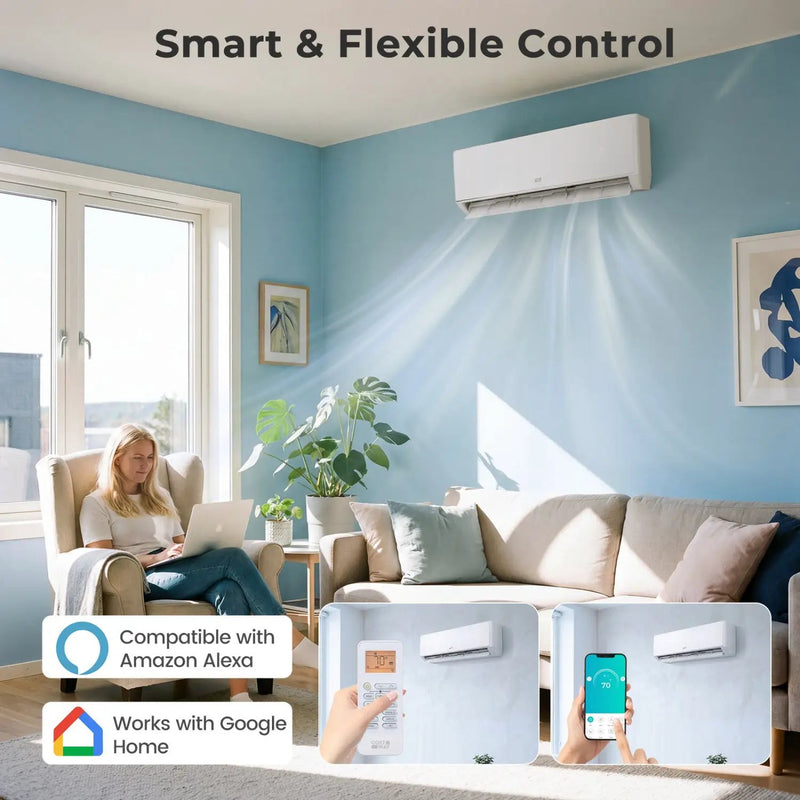 X-Pro 35000 BTU 3 Zone 22.5 SEER2 Mini Split AC with Heat Pump by DirectDeals