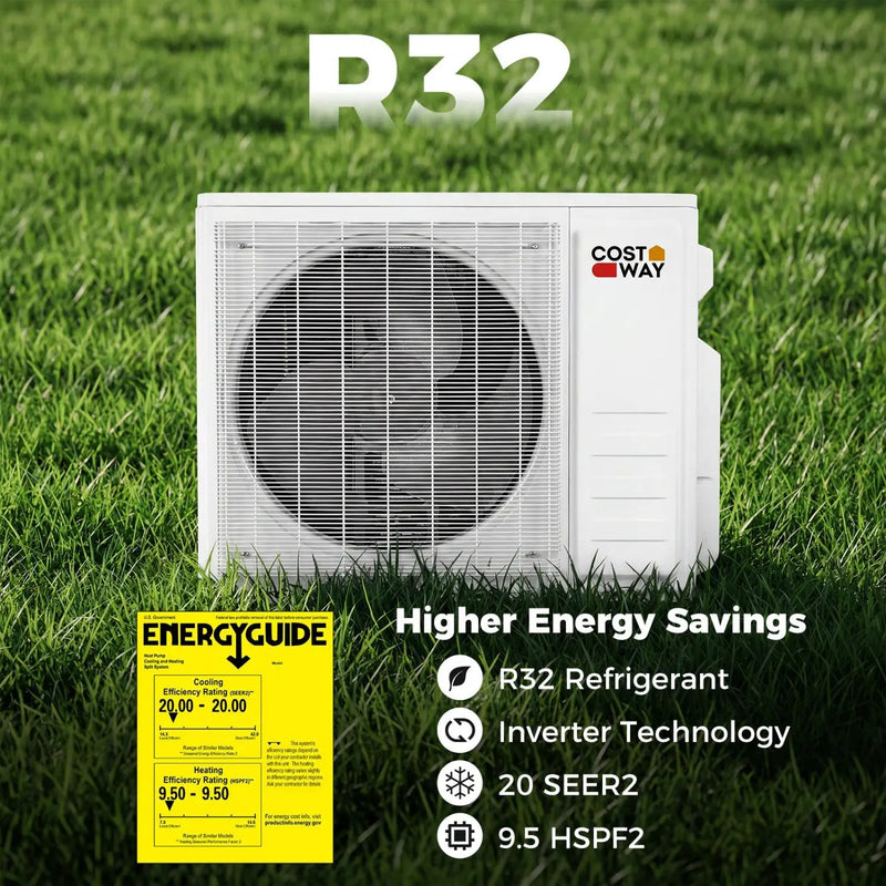 Blast Pro 28000 BTU 2 Zone 23 SEER2 Mini Split AC with Heat Pump by DirectDeals