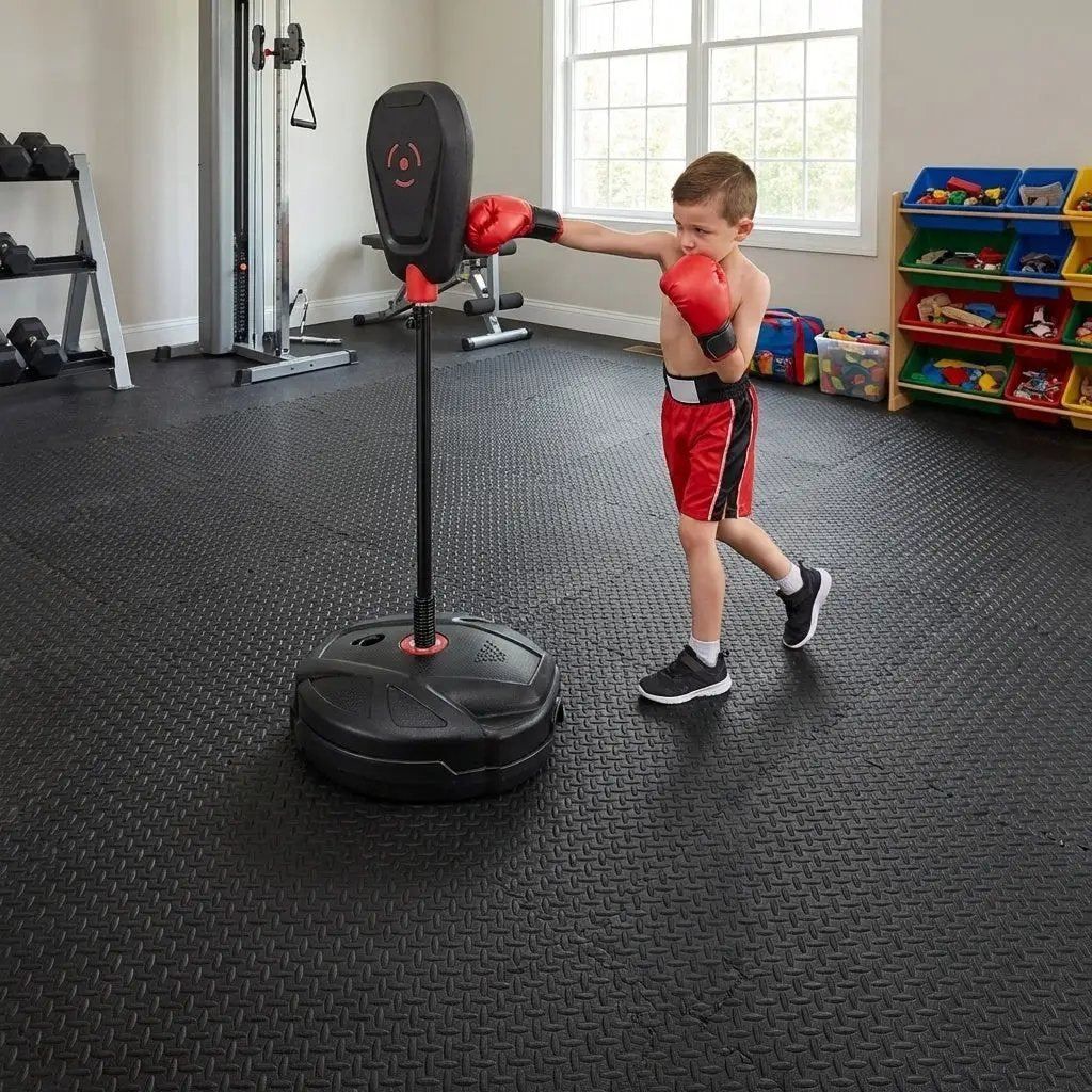 Inflation Free Boxing Set and 12Pcs 1/2" Puzzle Exercise Mat by DirectDeals
