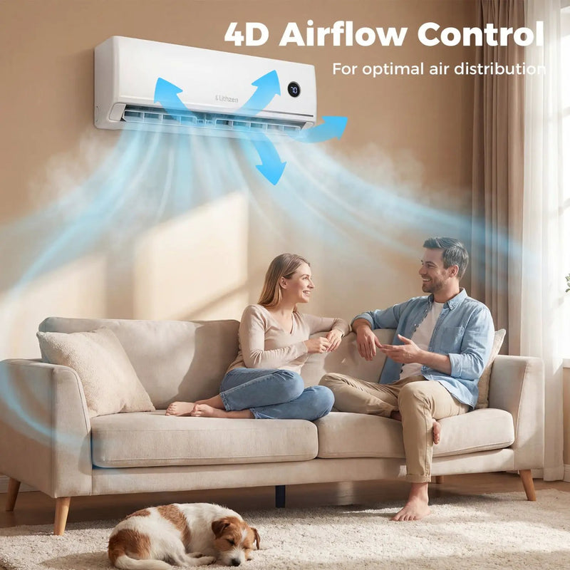 12000 BTU Smart Mini Split AC/Heater Works with Alexa & Google Assistant by DirectDeals