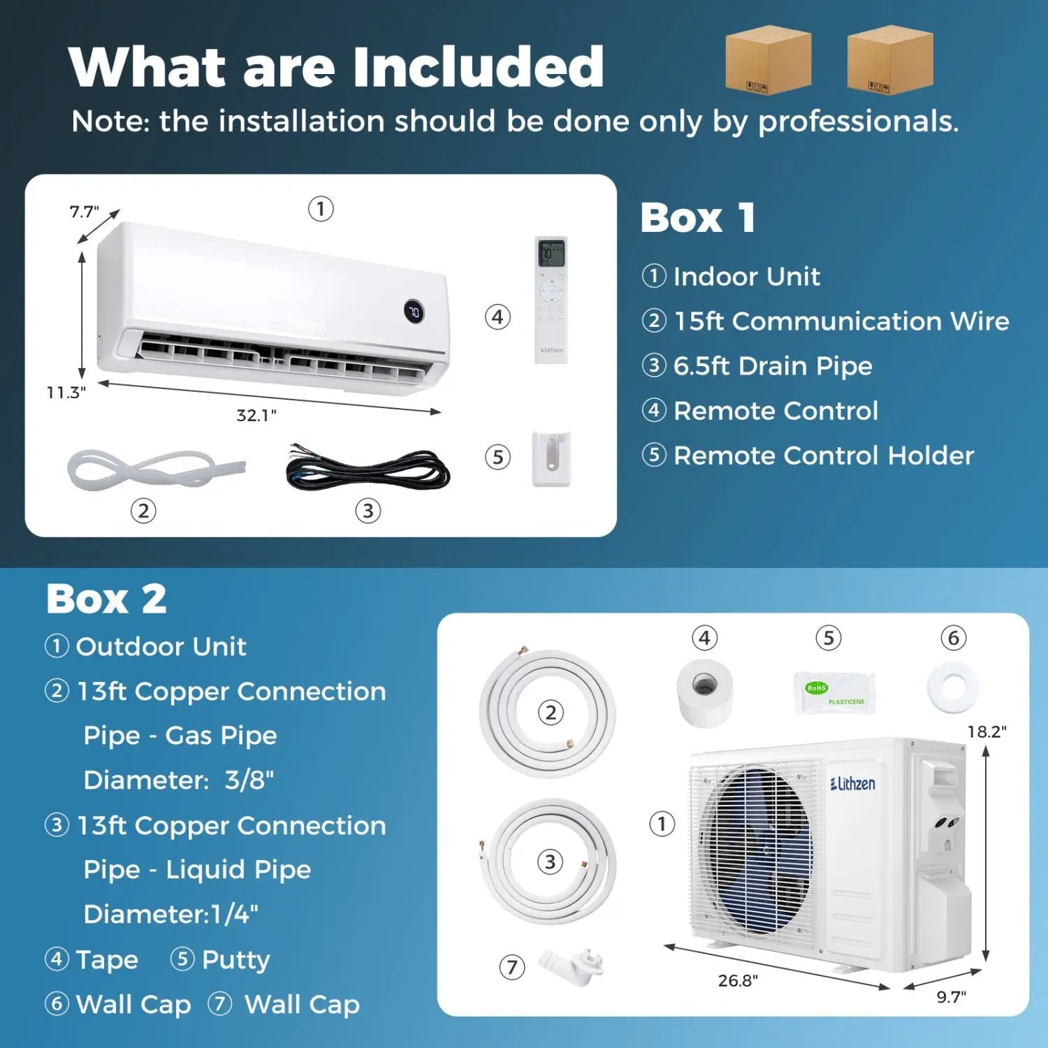 12000 BTU Smart Mini Split AC/Heater Works with Alexa & Google Assistant by DirectDeals