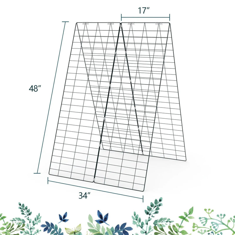 A-Frame Garden Trellis for Climbing Plant with Ground Stake and Cable Tie by DirectDeals