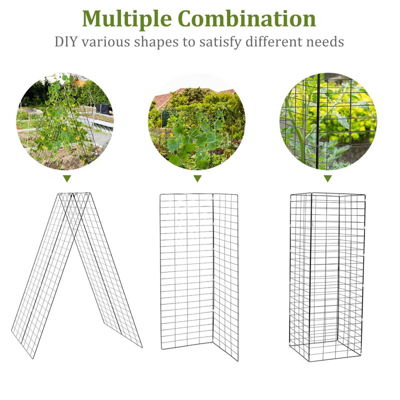 A-Frame Garden Trellis for Climbing Plant with Ground Stake and Cable Tie by DirectDeals