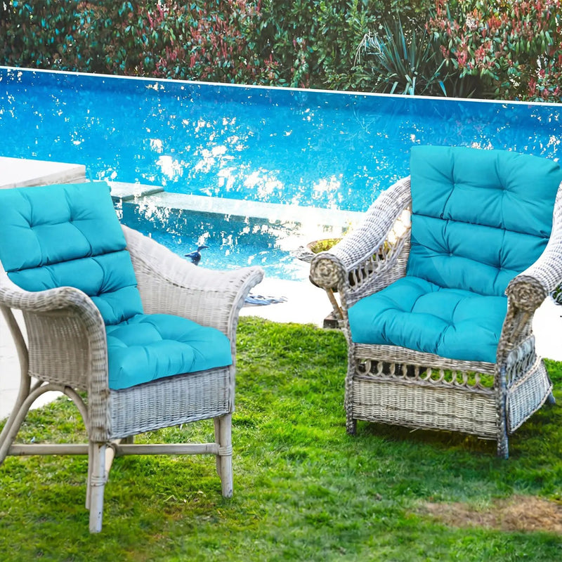 Set of 2 High Back Chair Cushion with Adjustable Height by DirectDeals