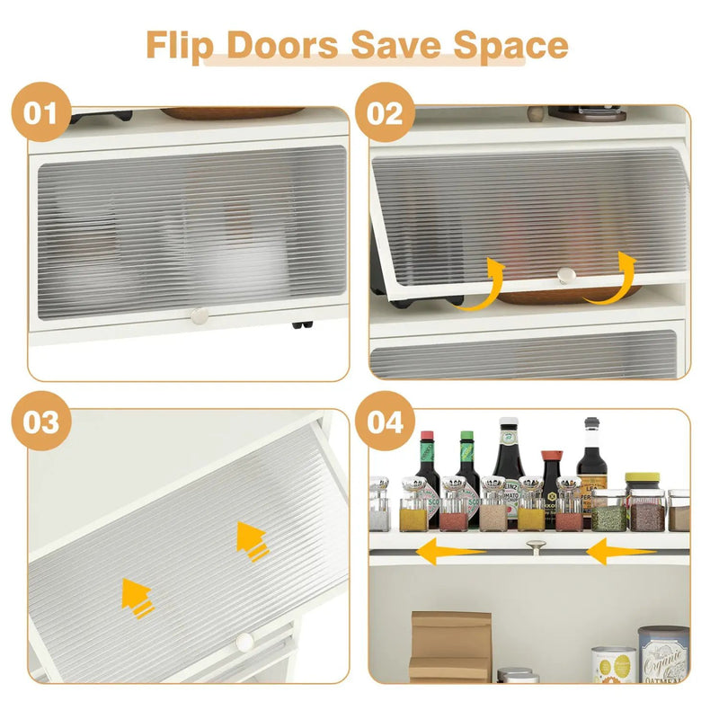 5-Tier Kitchen Storage Baker's Rack with Flip by DirectDeals