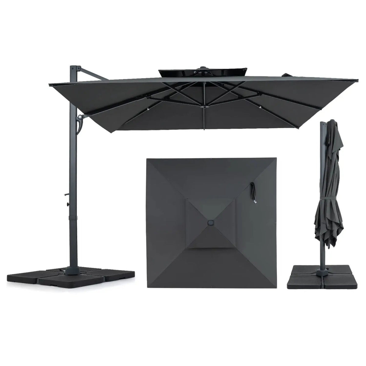 10 FT Cantilever Patio Umbrella with 220 LBS Base by DirectDeals