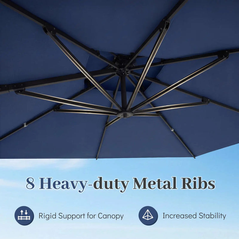 10 FT Cantilever Patio Umbrella with 220 LBS Base by DirectDeals