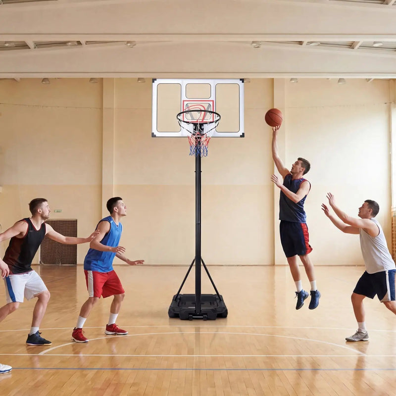 Portable Basketball Hoop Adjustable 4.1-10 Feet with Base by DirectDeals