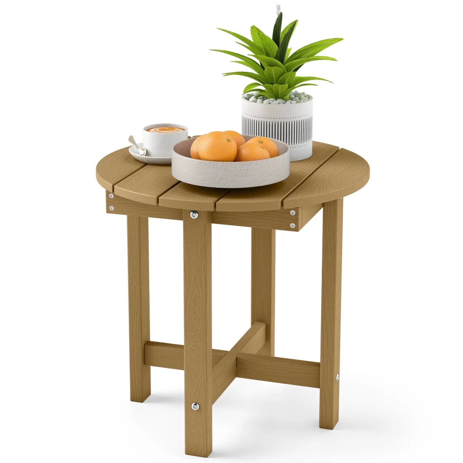 Adirondack Side Table 18x18 Weather-Resistant HIPS by DirectDeals