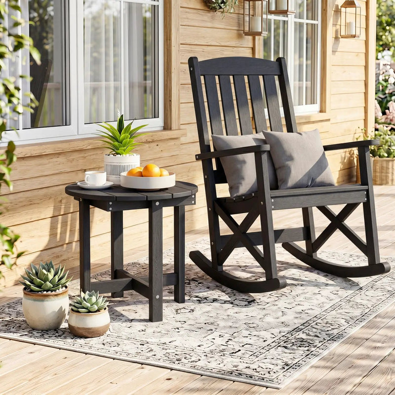 Adirondack Side Table 18x18 Weather-Resistant HIPS by DirectDeals
