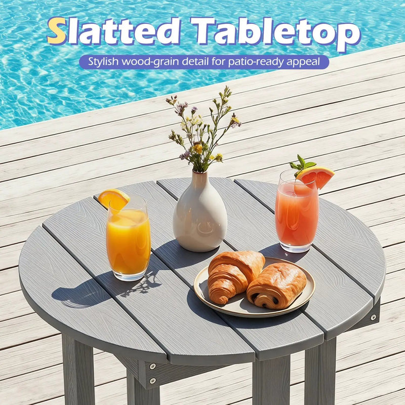 Adirondack Side Table 18x18 Weather-Resistant HIPS by DirectDeals