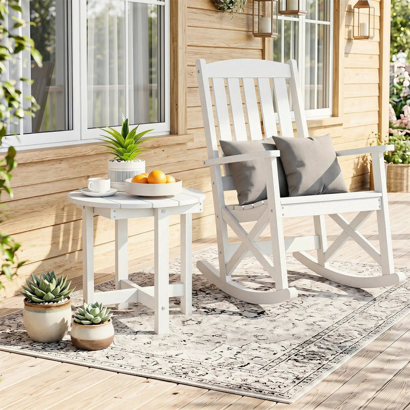 Adirondack Side Table 18x18 Weather-Resistant HIPS by DirectDeals