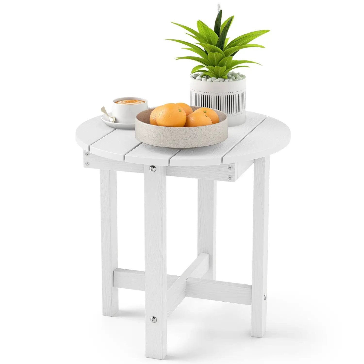 Adirondack Side Table 18x18 Weather-Resistant HIPS by DirectDeals