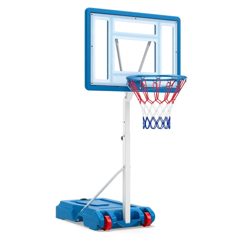 Adjustable Pool Basketball Hoop with Shatterproof Backboard by DirectDeals