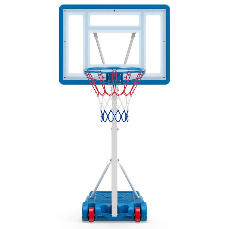 Adjustable Pool Basketball Hoop with Shatterproof Backboard by DirectDeals
