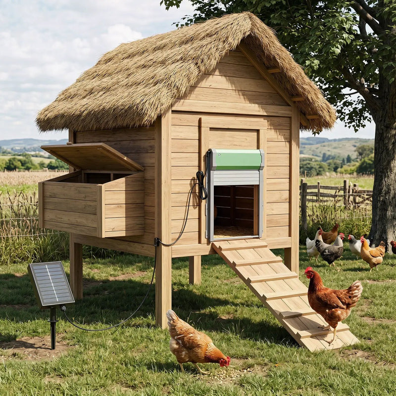 Automatic Chicken Coop Door with Remote Control & Light Sensor by DirectDeals