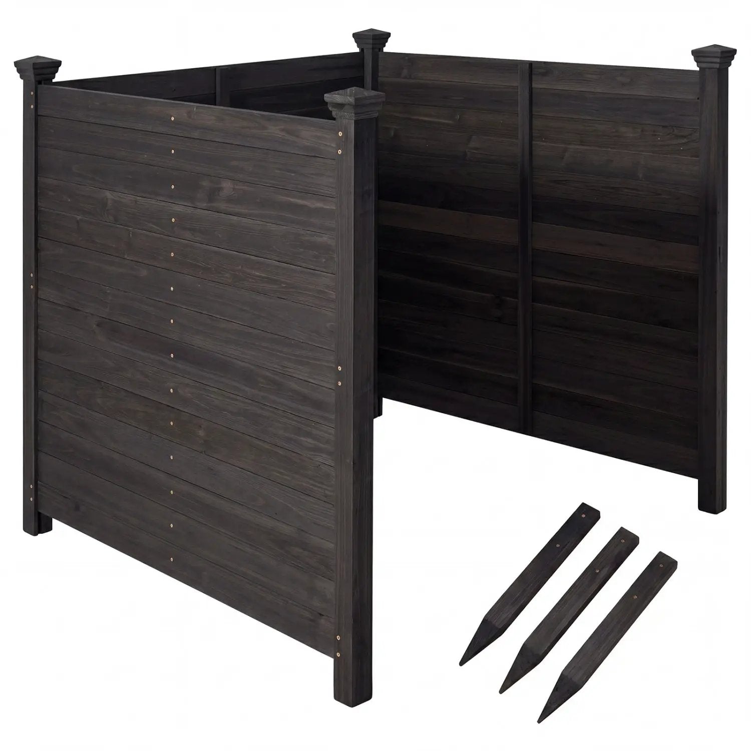 3-Panel Outdoor Privacy Fence for AC Units & Equipment by DirectDeals