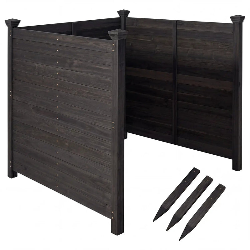 3-Panel Outdoor Privacy Fence for AC Units & Equipment by DirectDeals