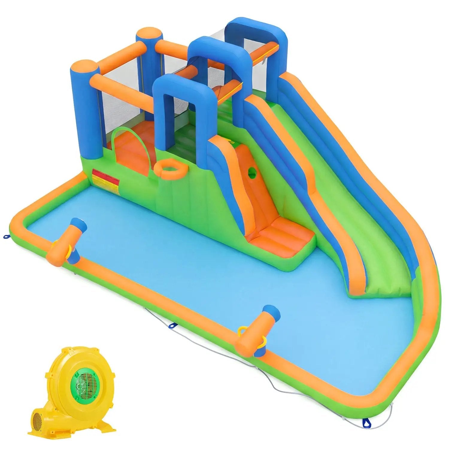 Inflatable Water Slide Park with 780W Blower and Splash Pool by DirectDeals