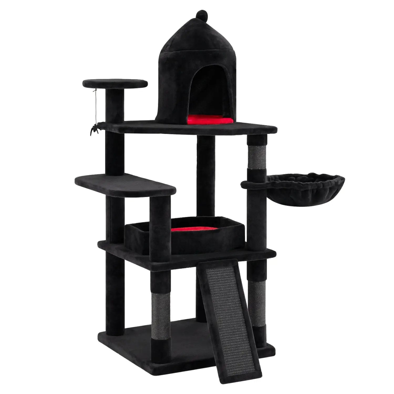 50-Inch Gothic Multi-Level Cat Tree with Castle House by DirectDeals