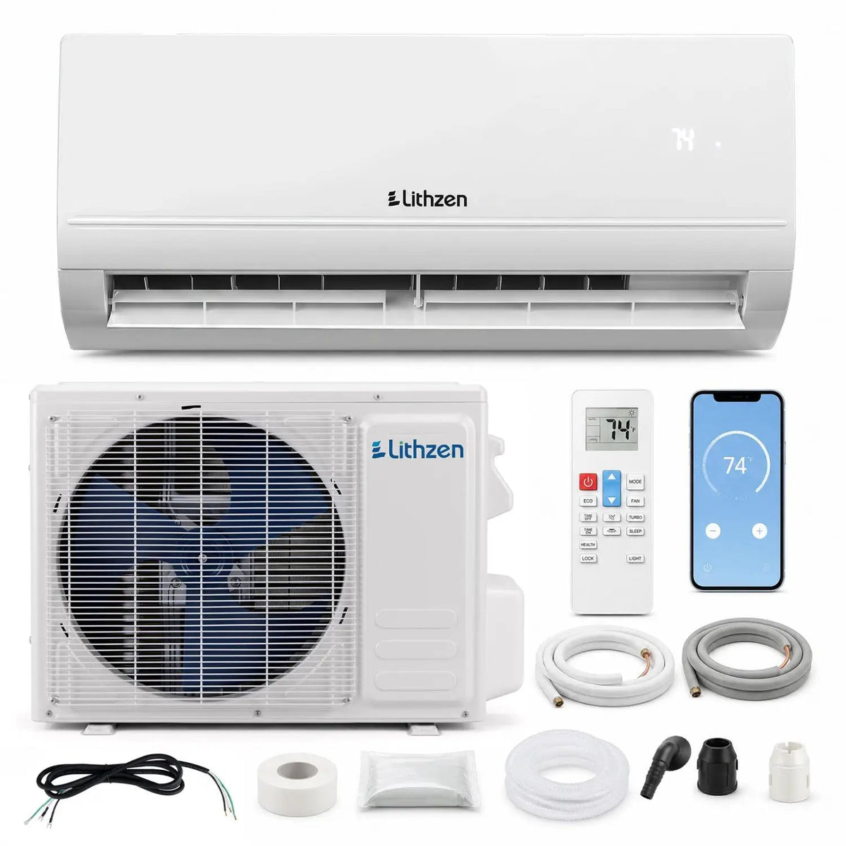 24000 BTU Mini Split Air Conditioner & Heater with WiFi by DirectDeals