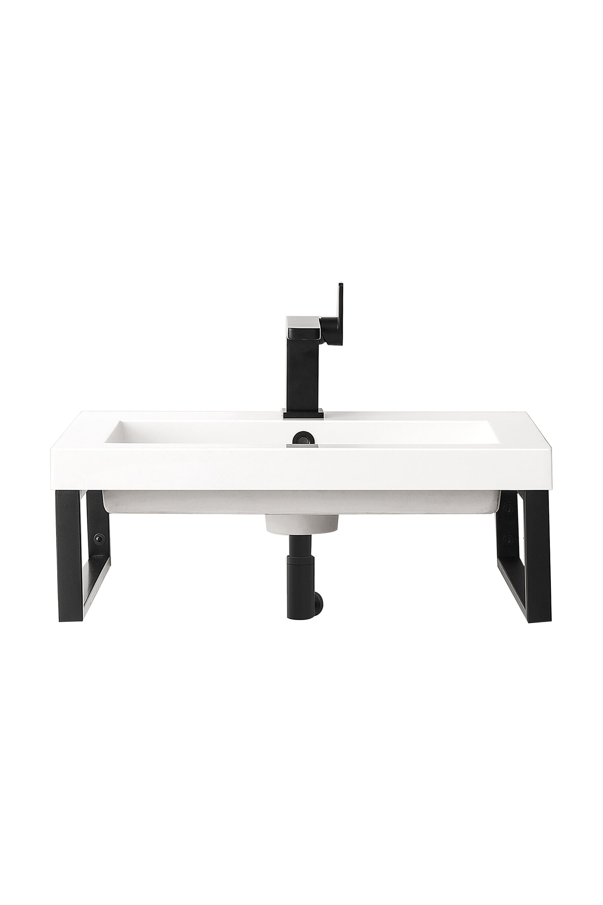 James Martin Boston 18" Floating Wall Bracket, Matte Black by James Martin