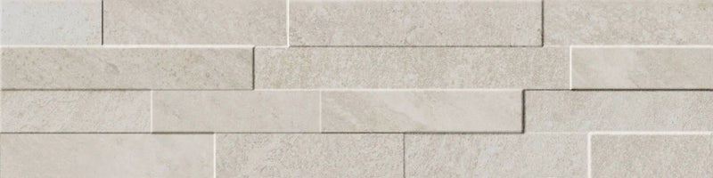 Veneer World Urban Ledgestone Explore African Beige Corner Quartz Look Porcelain Moldings 5.75x24 by landmarkceramics