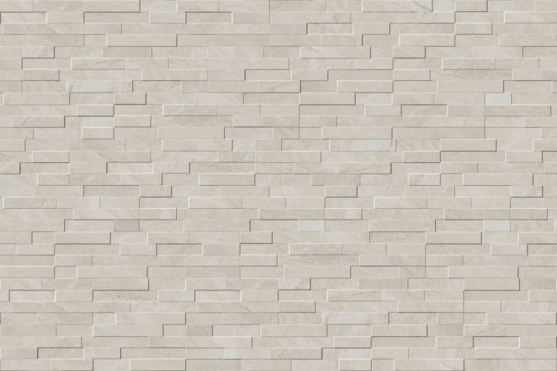 Veneer World Urban Ledgestone Explore African Beige Corner Quartz Look Porcelain Moldings 5.75x24 by landmarkceramics