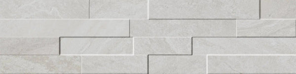 Veneer World Urban Ledgestone Explore Arctic White Smart-corner Quartz Look Porcelain Moldings 5.75x24