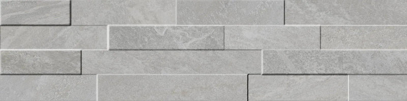 Veneer World Urban Ledgestone Explore Star Grey Quartz Look Porcelain Accent Tiles 6x24 by landmarkceramics