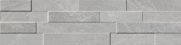 Veneer World Urban Ledgestone Explore Star Grey Ledge Smart-corner Quartz Look Porcelain Moldings 5.75x24