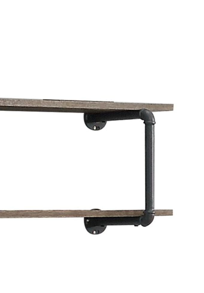 Antique Oak Wall Rack with 2-Tier Storage - Oak, photo 4 of 4