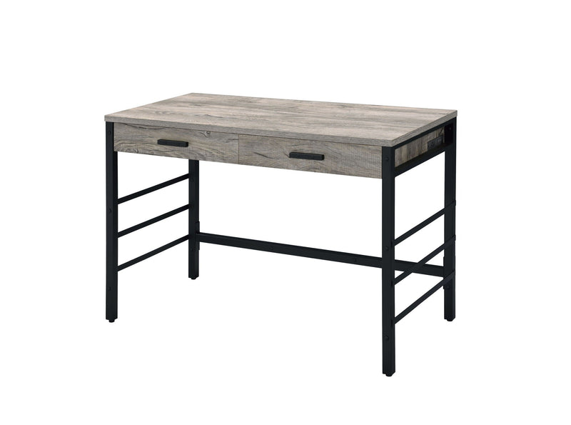 Disho Weathered Writing Desk with USB Ports - Oak, photo 4 of 4