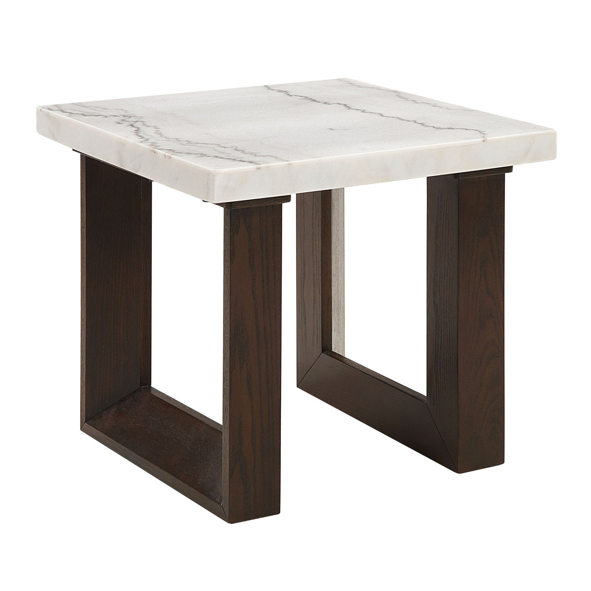 Edwyn Natural Marble Top End Table, photo 3 of 12
