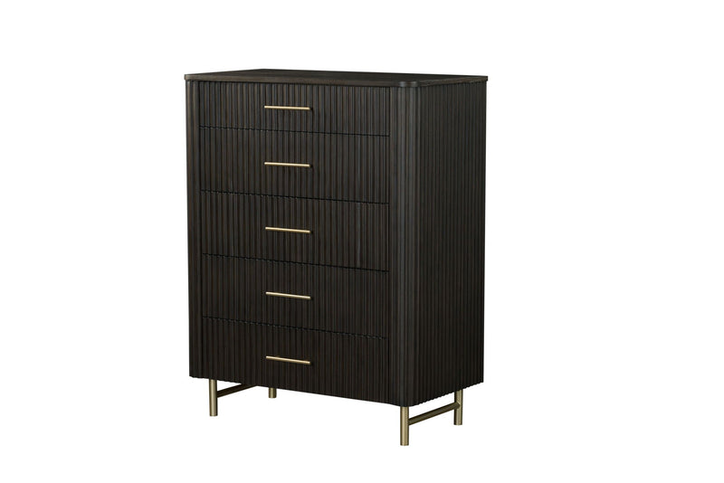 Espresso Accent Chest with Spacious Drawers - Clayten Chest