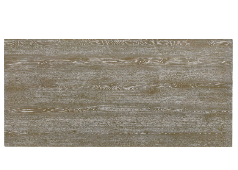 Gabrian Reclaimed Wood Dining Table with Double Pedestal Base - Gray, photo 3 of 4