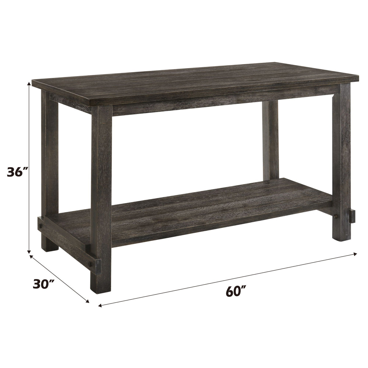 Gray Counter Height 7-Piece Dining Room Set with Modern Design - Martha II, photo 4 of 4