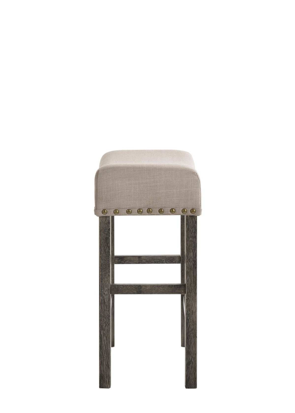 Gray Wood Counter Height Stool Set with Backless Design - Set of 2, photo 2 of 4