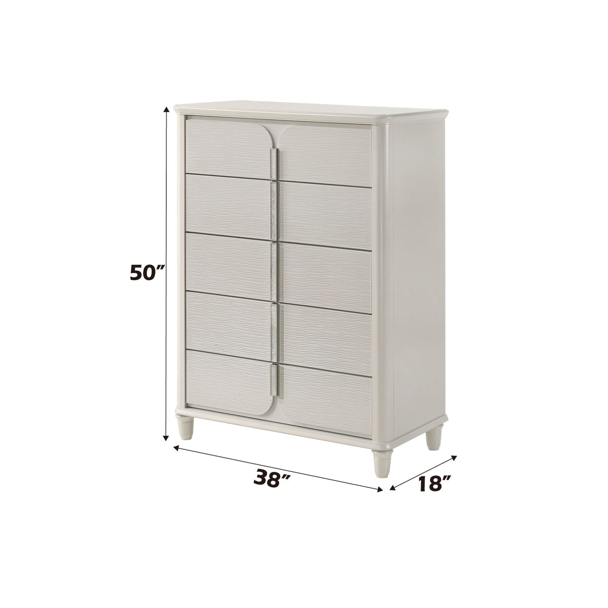 Laveda Chest with Five Drawers - White, photo 2 of 4
