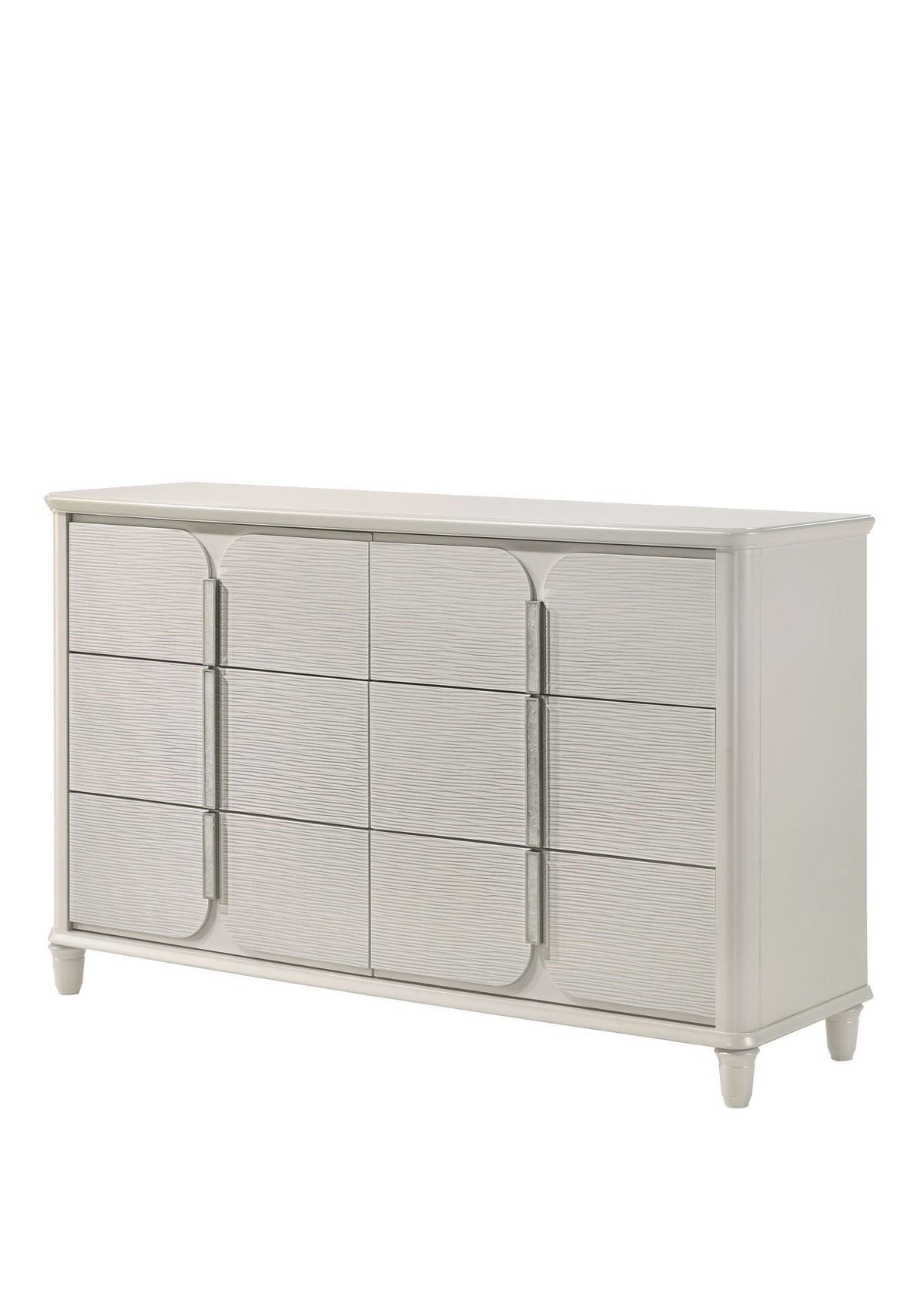 Laveda Dresser with Hidden Jewelry Tray - White